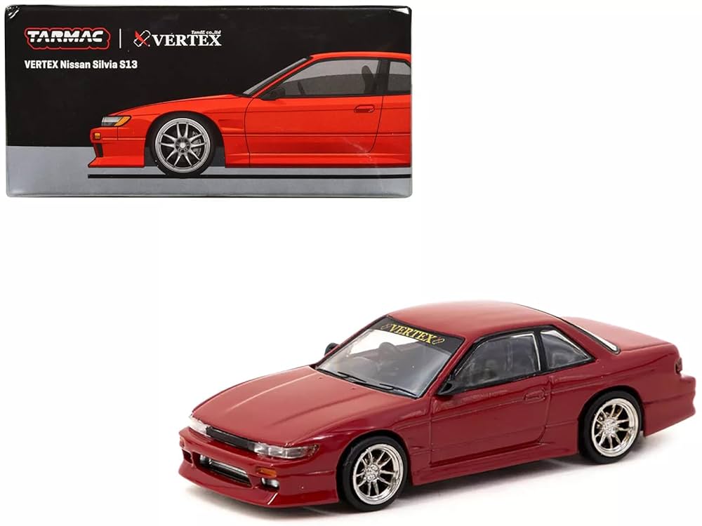ターマックワークス 1/64 VERTEX 日産 シルビア S13 レッド